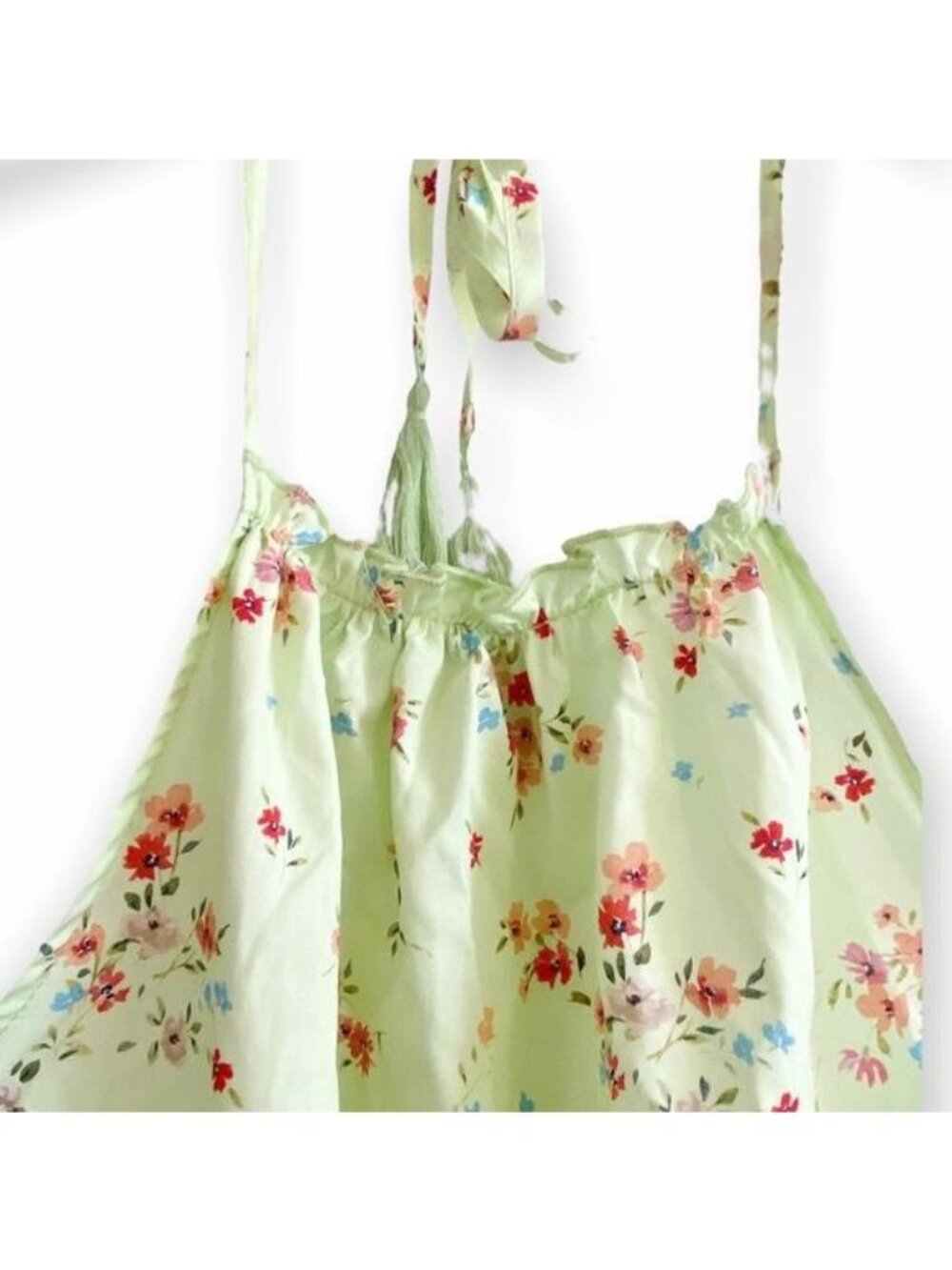 ZARA Floarl Print Halter Midi Dress  Size XS,  NWT - Picture 6 of 14